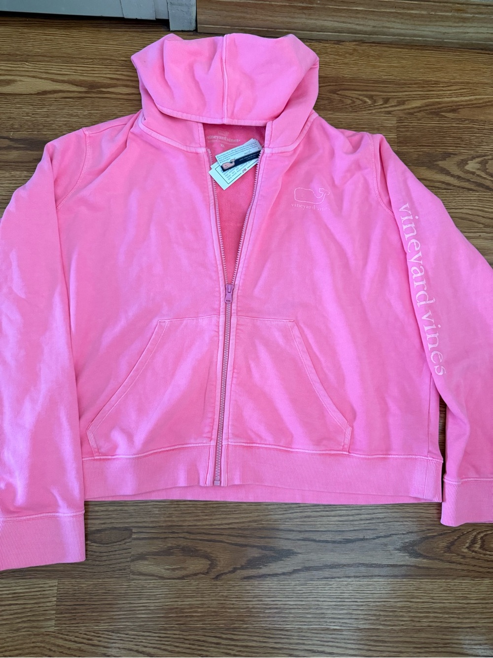 Vineyard Vines Bright Pink Zip Hoodie